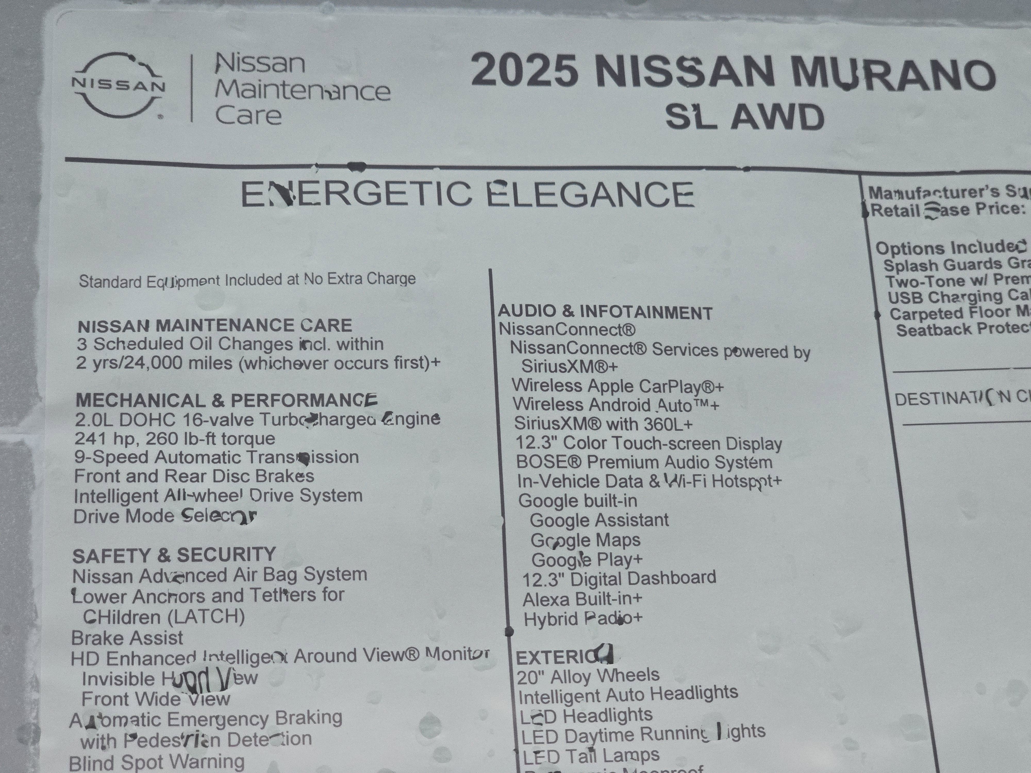 2025 Nissan Murano SL