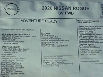 2026 Nissan Rogue SV