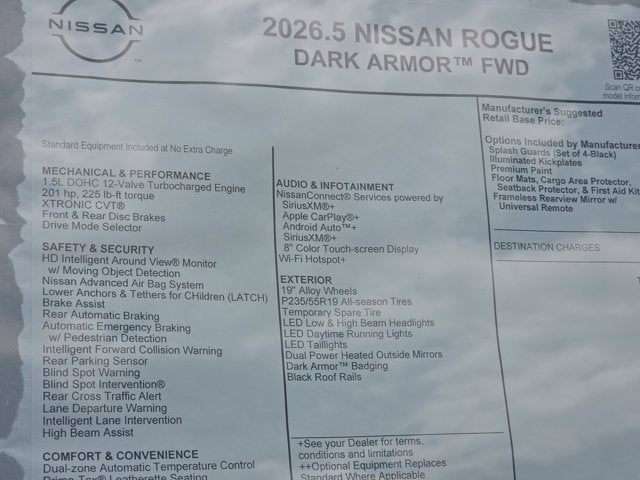 2026 Nissan Rogue Dark Armor