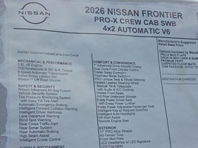 2026 Nissan Frontier PRO-X