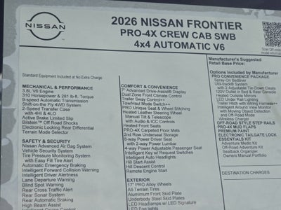 2026 Nissan Frontier PRO-4X