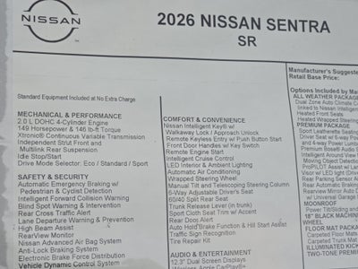 2026 Nissan Sentra SR