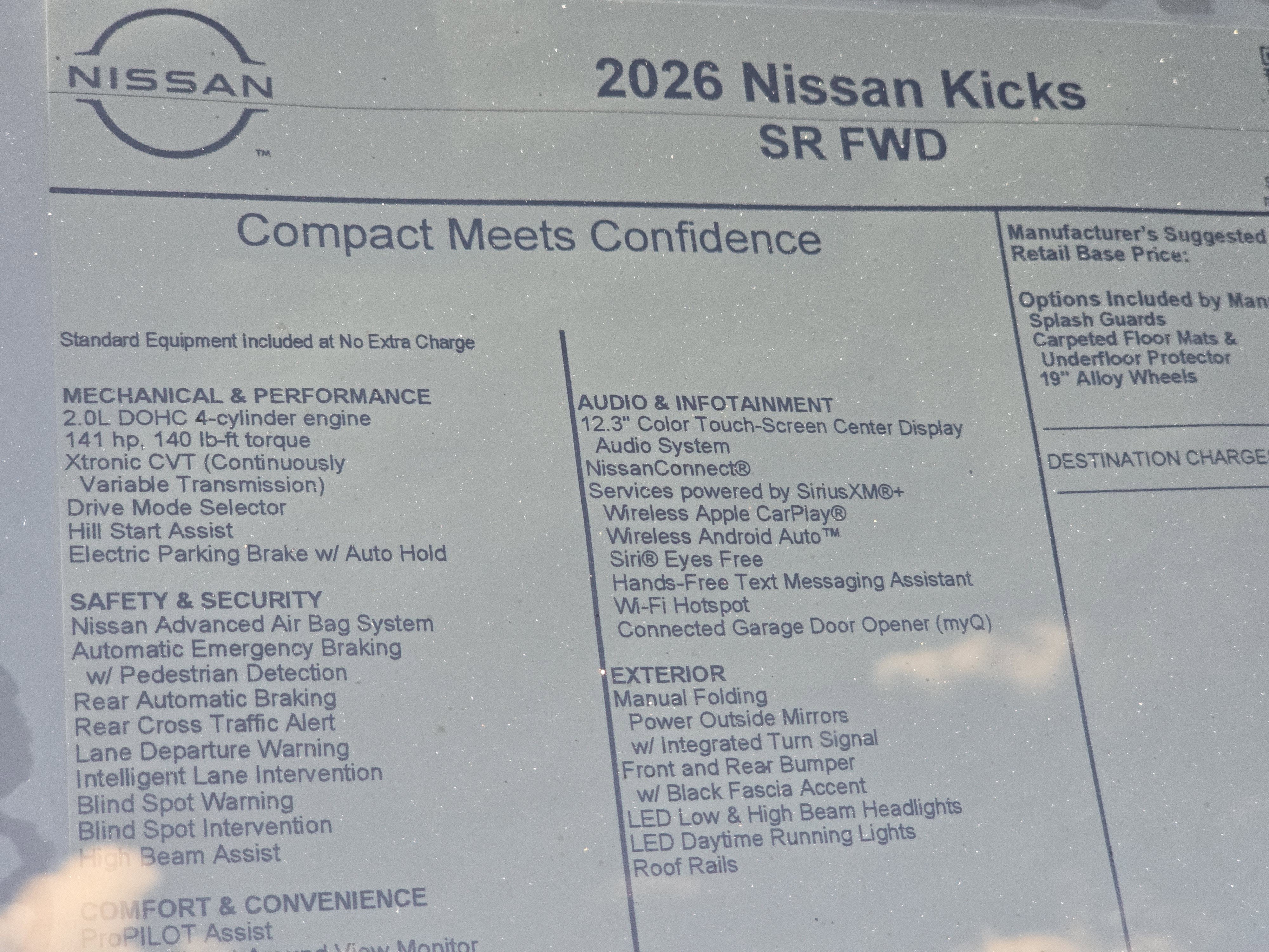 2026 Nissan Kicks SR