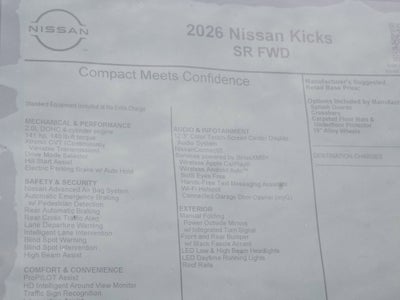 2026 Nissan Kicks SR