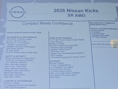 2026 Nissan Kicks SR