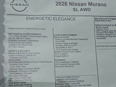 2026 Nissan Murano SL