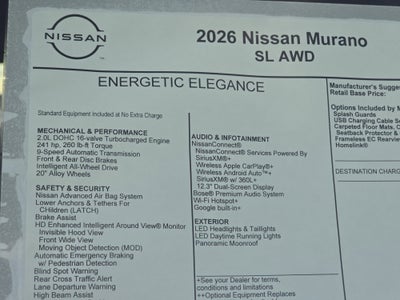 2026 Nissan Murano SL