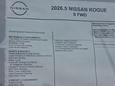 2026 Nissan Rogue S