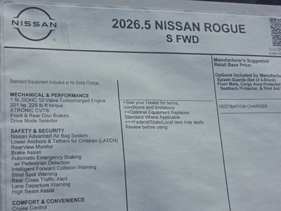 2026 Nissan Rogue S