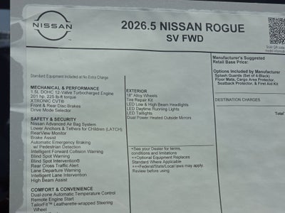 2026 Nissan Rogue SV