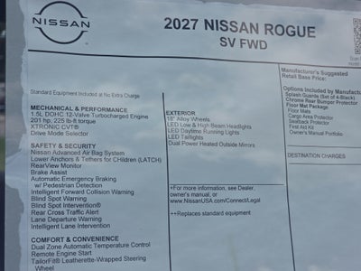 2027 Nissan Rogue SV
