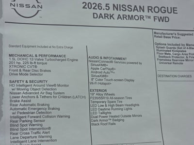 2026 Nissan Rogue Dark Armor