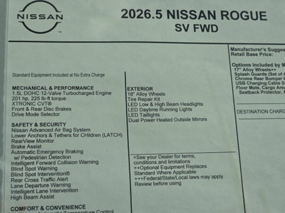 2026 Nissan Rogue SV