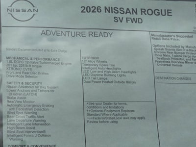 2026 Nissan Rogue SV