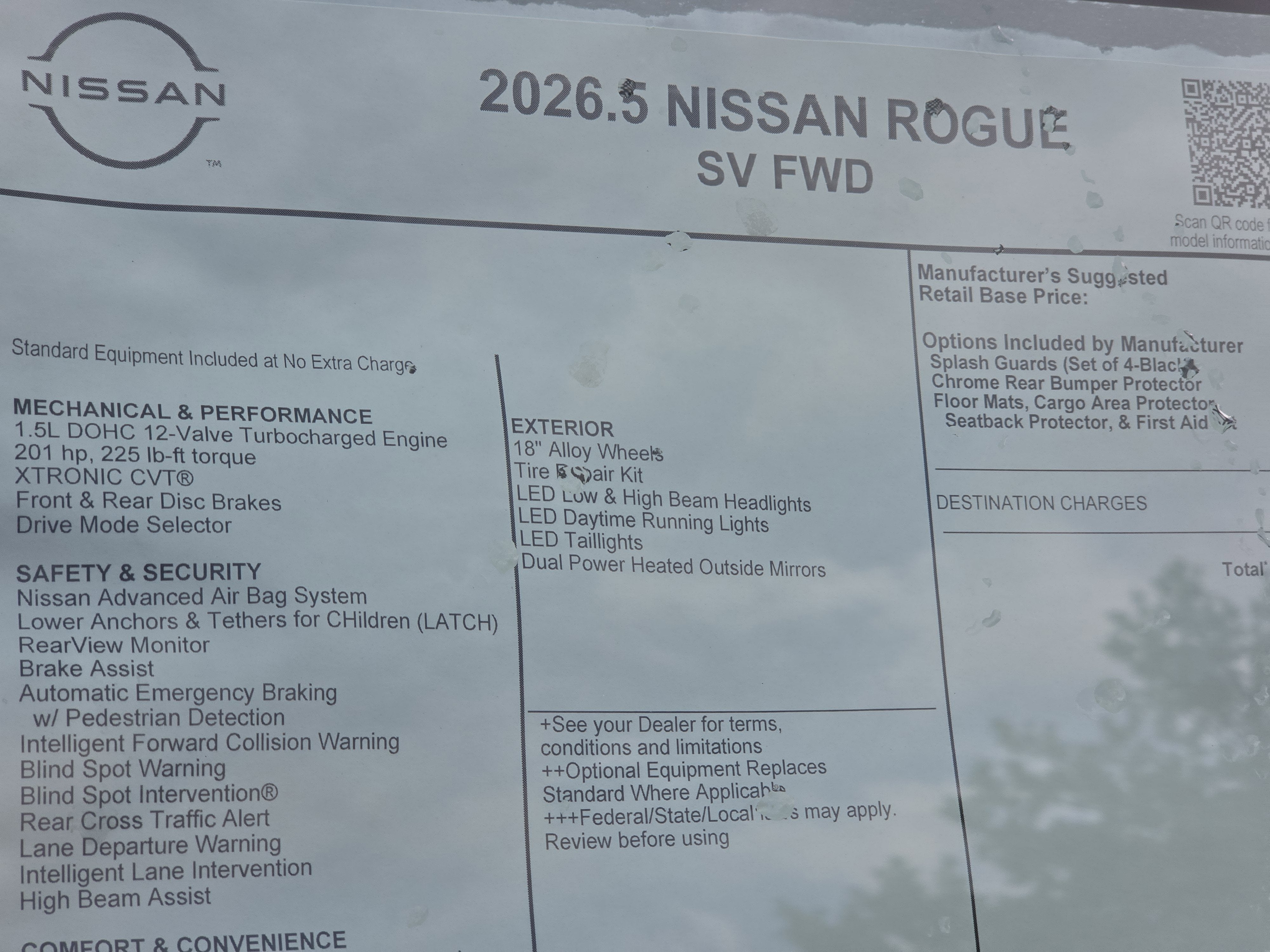 2026 Nissan Rogue SV