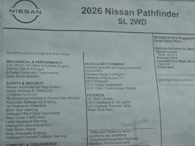 2026 Nissan Pathfinder SL