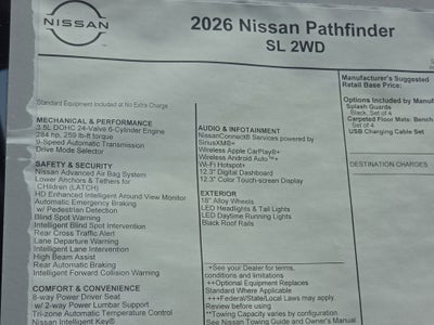 2026 Nissan Pathfinder SL