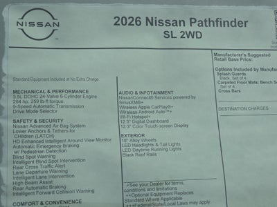 2026 Nissan Pathfinder SL