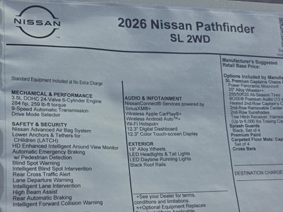 2026 Nissan Pathfinder SL