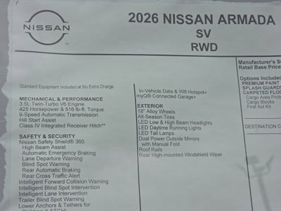 2026 Nissan Armada SV