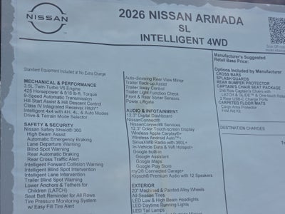 2026 Nissan Armada SL