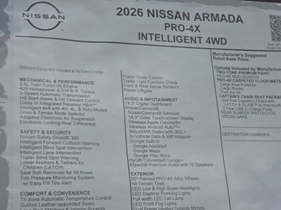 2026 Nissan Armada PRO-4X