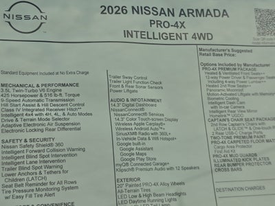 2026 Nissan Armada PRO-4X